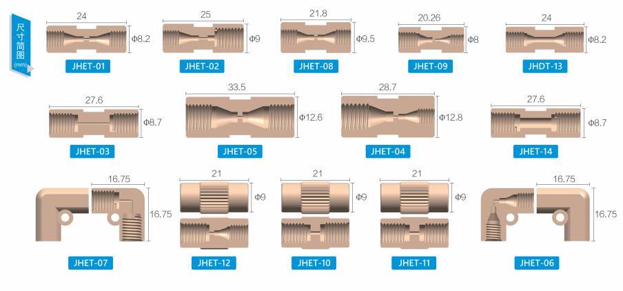 PEEK二通尺寸简图